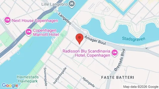 Kontorlokaler til leje i København S - kort over placeringen