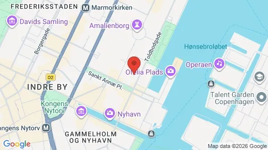 Kontorlokaler til leje i København K - kort over placeringen