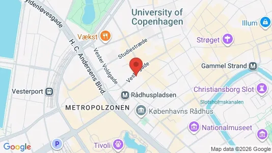 Kontorlokaler til leje i København K - kort over placeringen