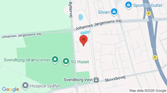 Kontorlokaler til salg i Svendborg - kort over placeringen