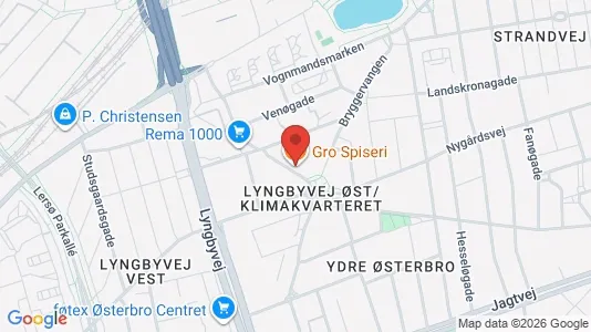 Kontorlokaler til leje i Østerbro - kort over placeringen