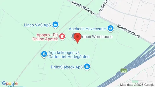 Lagerlokaler til leje i Greve - kort over placeringen