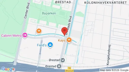Kontorlokaler til leje i København S - kort over placeringen