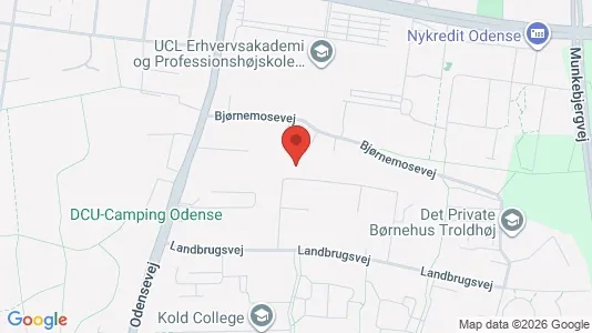 Kontorlokaler til leje i Odense S - kort over placeringen