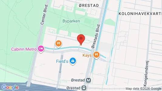Kontorlokaler til leje i København S - kort over placeringen