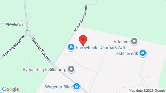 Lagerlokaler til leje i Silkeborg - kort over placeringen
