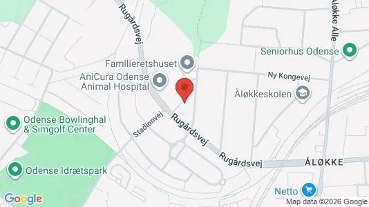 Kontorlokaler til leje i Odense C - kort over placeringen