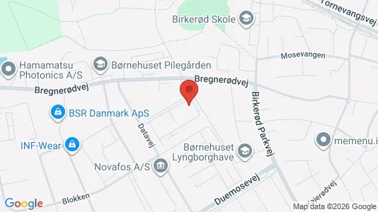 Kontorlokaler til leje i Birkerød - kort over placeringen