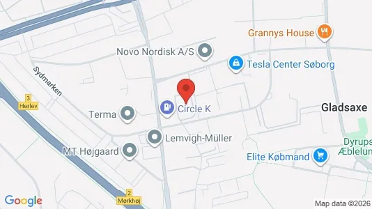 Kontorlokaler til leje i Søborg - kort over placeringen