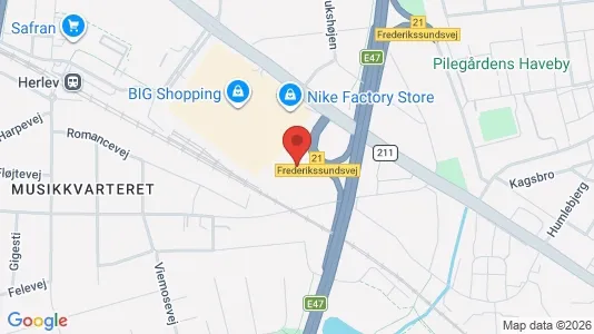 Lagerlokaler til leje i Herlev - kort over placeringen