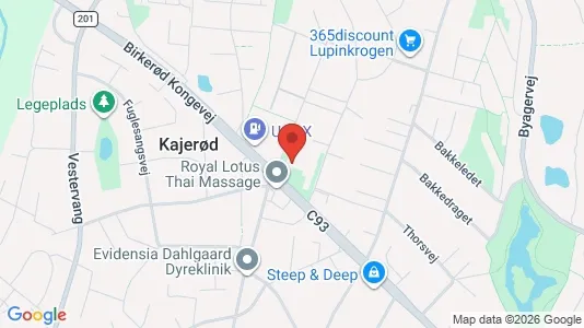 Kontorlokaler til leje i Birkerød - kort over placeringen