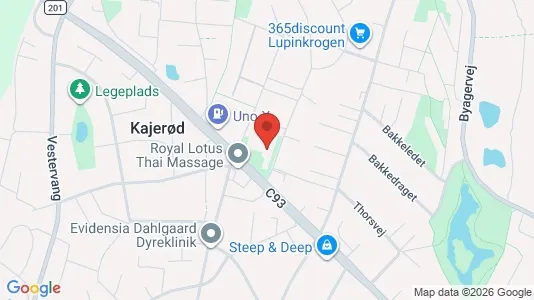 Kontorlokaler til leje i Birkerød - kort over placeringen