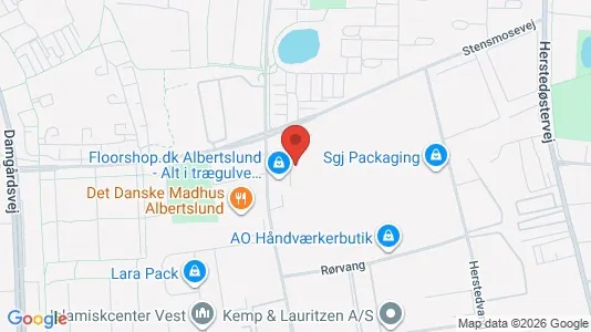 Kontorlokaler til leje i Albertslund - kort over placeringen