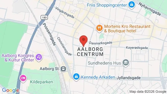 Boligudlejningsejendomme til salg i Aalborg Centrum - kort over placeringen