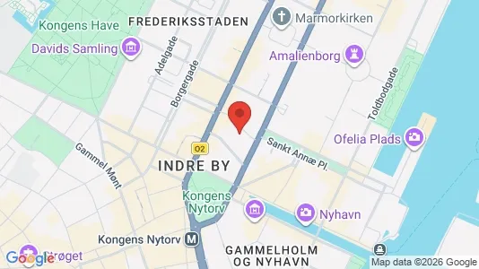 Kontorlokaler til leje i København K - kort over placeringen