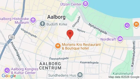 Erhvervslejemål til salg i Aalborg Centrum - kort over placeringen