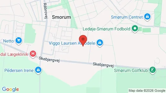 Lagerlokaler til leje i Smørum - kort over placeringen