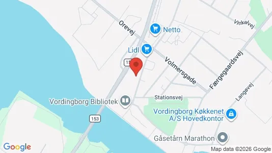 Kontorlokaler til leje i Vordingborg - kort over placeringen