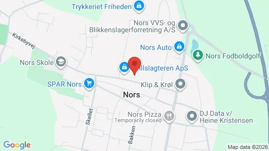 Lagerlokaler til salg i Thisted - kort over placeringen