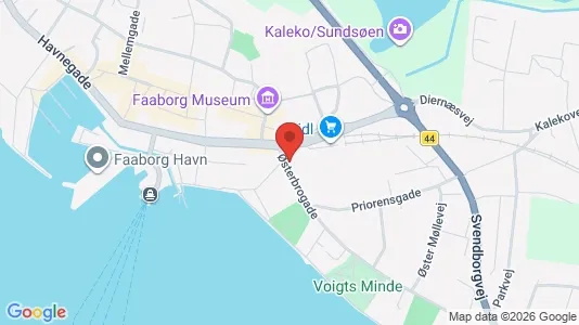 Boligudlejningsejendomme til salg i Faaborg - kort over placeringen