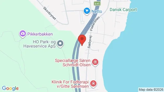 Erhvervsgrunde til salg i Frederikshavn - kort over placeringen