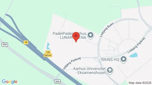 Kontorlokaler til leje i Århus N - kort over placeringen