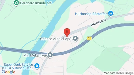 Erhvervslejemål til leje i Odense C - kort over placeringen