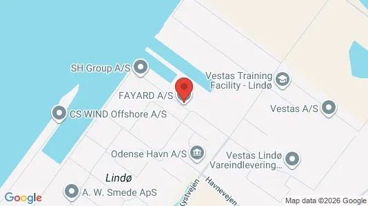 Kontorlokaler til leje i Munkebo - kort over placeringen