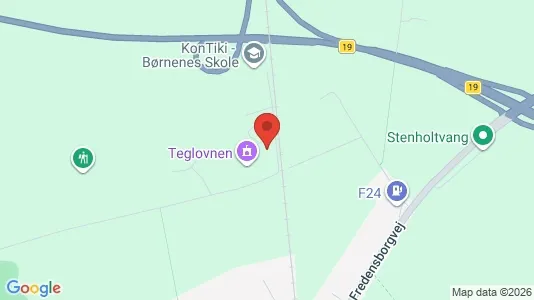 Kontorhoteller til leje i Hillerød - kort over placeringen