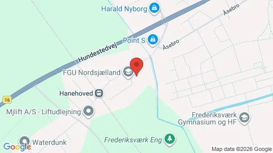 Lagerlokaler til leje i Frederiksværk - kort over placeringen