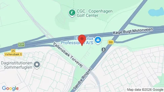 Kontorlokaler til leje i Vallensbæk Strand - kort over placeringen