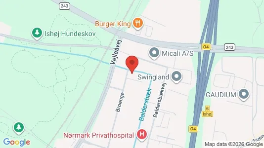Lagerlokaler til leje i Ishøj - kort over placeringen