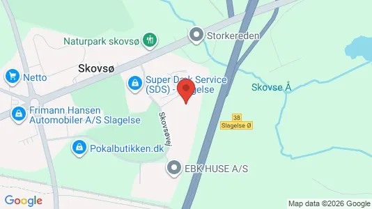 Lagerlokaler til salg i Slagelse - kort over placeringen