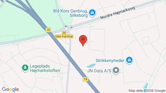 Lagerlokaler til leje i Silkeborg - kort over placeringen