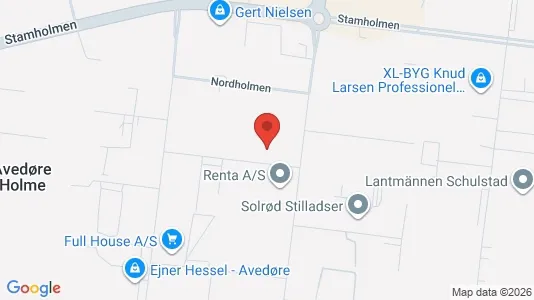 Kontorlokaler til leje i Hvidovre - kort over placeringen