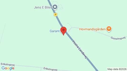 Erhvervslejemål til salg i Maribo - kort over placeringen