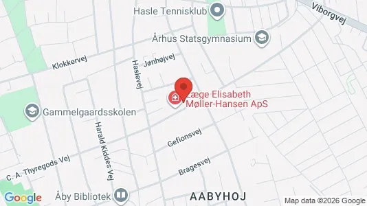 Kontorlokaler til leje i Åbyhøj - kort over placeringen