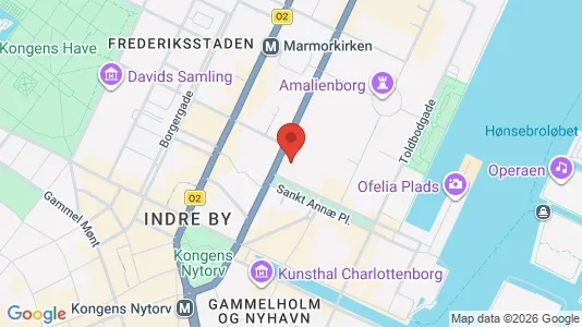 Kontorlokaler til leje i København K - kort over placeringen