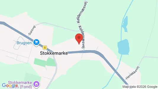 Lagerlokaler til leje i Stokkemarke - kort over placeringen
