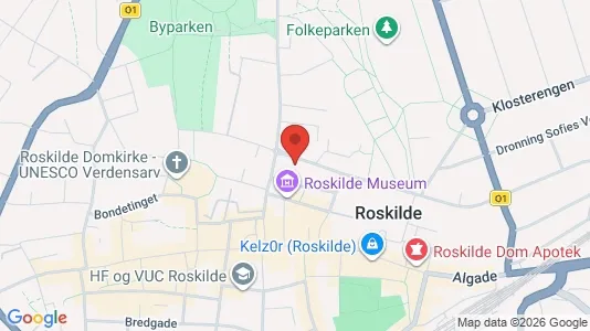 Kontorlokaler til leje i Roskilde - kort over placeringen
