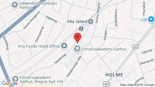Kontorlokaler til leje i Viby J - kort over placeringen