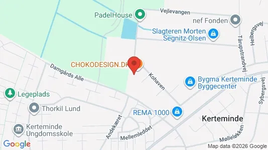 Erhvervslejemål til salg i Kerteminde - kort over placeringen