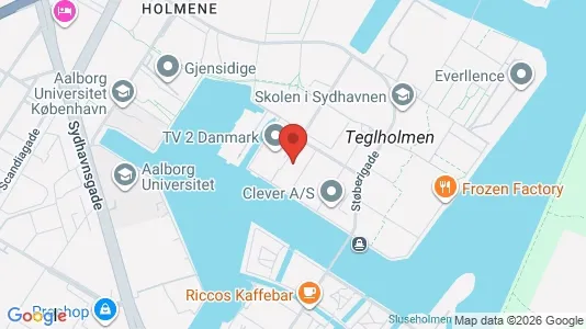 Kontorlokaler til leje i København SV - kort over placeringen