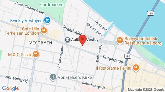 Boligudlejningsejendomme til salg i Aalborg Centrum - kort over placeringen