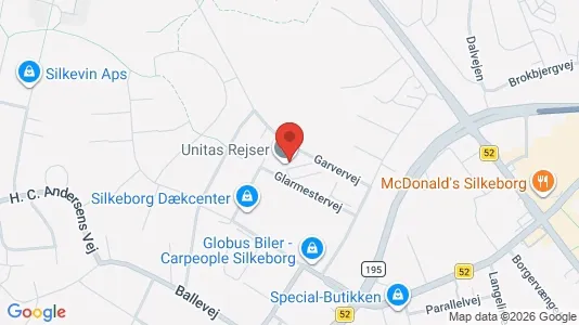 Kontorlokaler til leje i Silkeborg - kort over placeringen