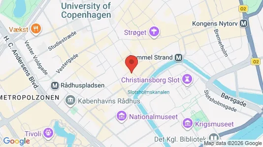 Kontorlokaler til leje i København K - kort over placeringen