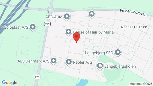 Erhvervslejemål til salg i Humlebæk - kort over placeringen