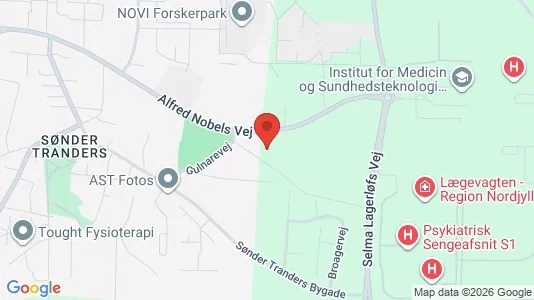 Kontorlokaler til leje i Aalborg Øst - kort over placeringen