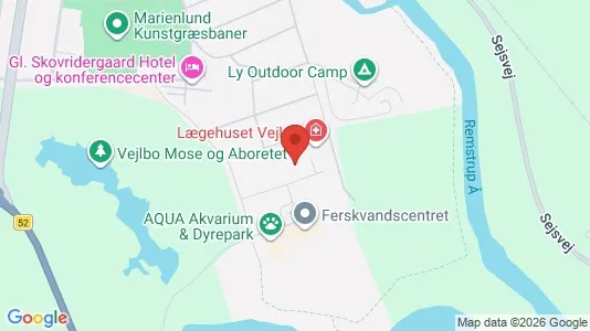 Kontorlokaler til salg i Silkeborg - kort over placeringen