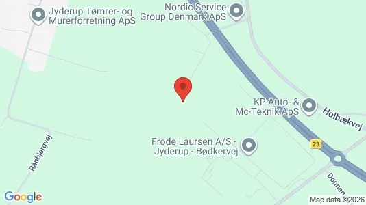 Lagerlokaler til leje i Jyderup - kort over placeringen